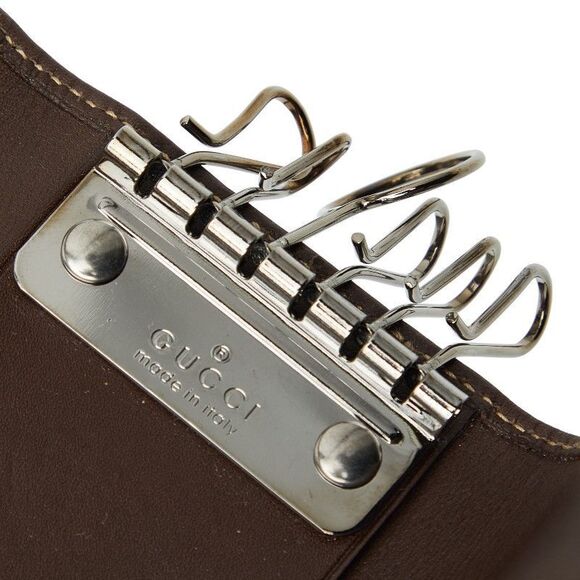 Gucci GG Canvas 6 Rows 124550 Brown Canvas Leather Women's Gucci - Picture 7 of 10